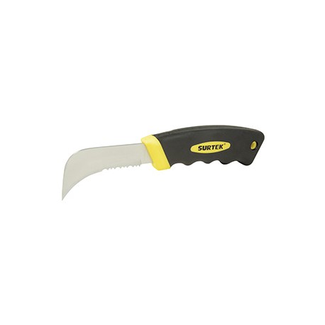 Cuchillo dentado de linoleo 8 mango bimaterial SURTEK 120127