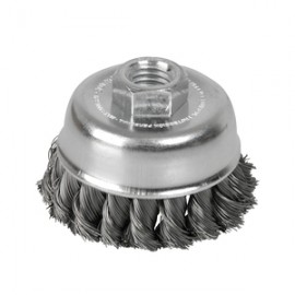 Carda copa trenzada alambre delgado inox 3?x0.35mm 5/8? SURTEK C606