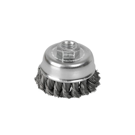 Carda copa trenzada alambre delgado inox 3?x0.35mm 5/8? SURTEK C606