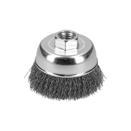 Carda copa trenzada alambre delgado inox 5?x0.30mm M14 SURTEK C605